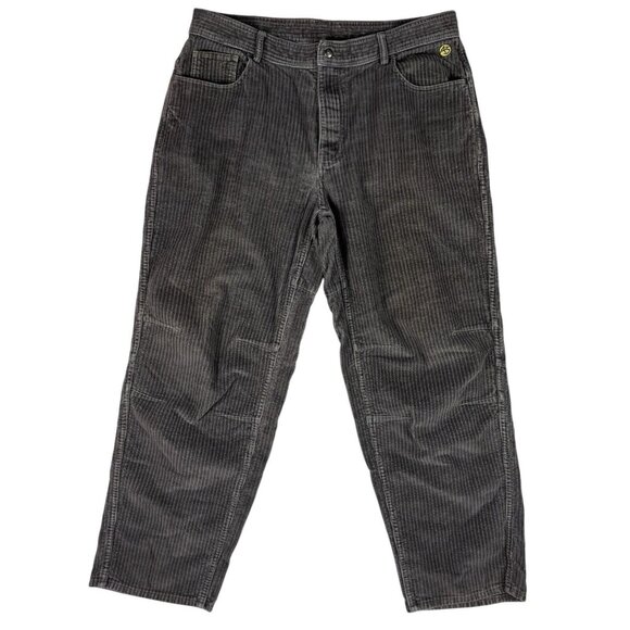 North Face Mens A5 Pants 38 Gray Corduroy Gorpcore Hi - Lo Wide Wale Loose - Picture 1 of 16
